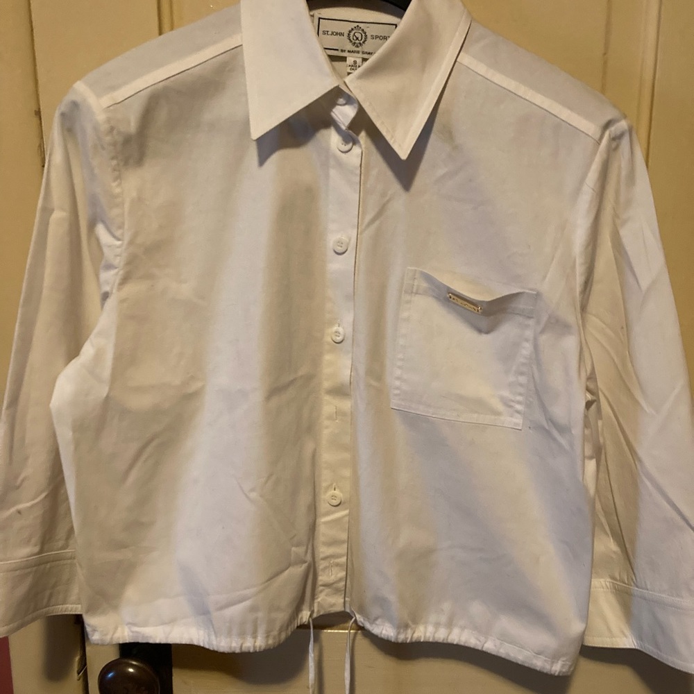 St John Sport drawstring shirt size small